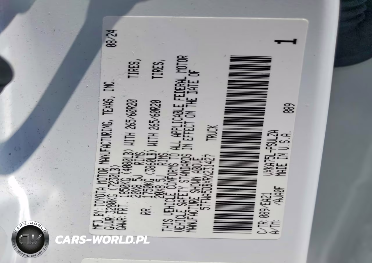 2024 Toyota Tundra Limited VIN:5TFWA5DBXRX231427 - 13
