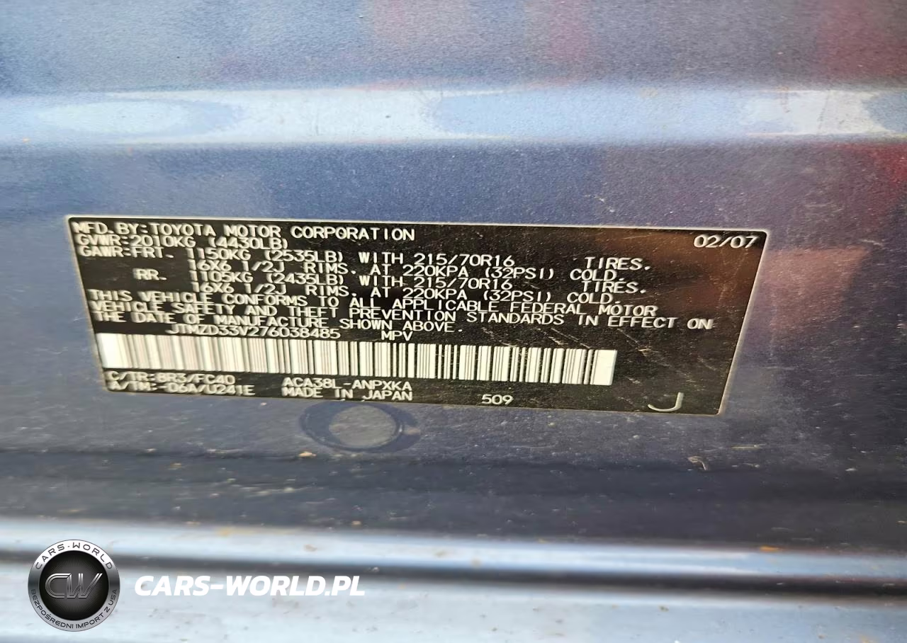 2007 Toyota Rav4 Base VIN:JTMZD33V276038485 - 12