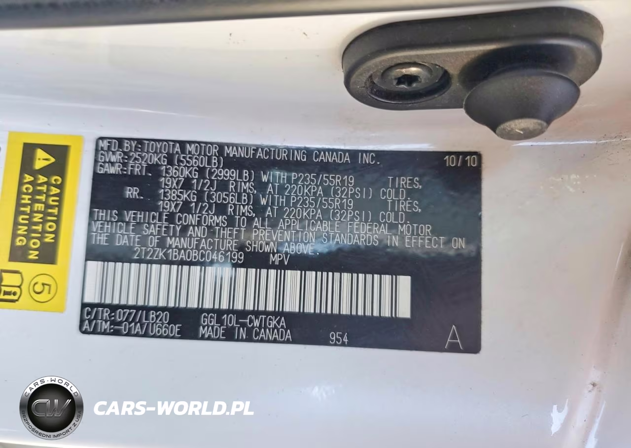 2011 Lexus Rx 350 VIN:2T2ZK1BA0BC046199 - 13