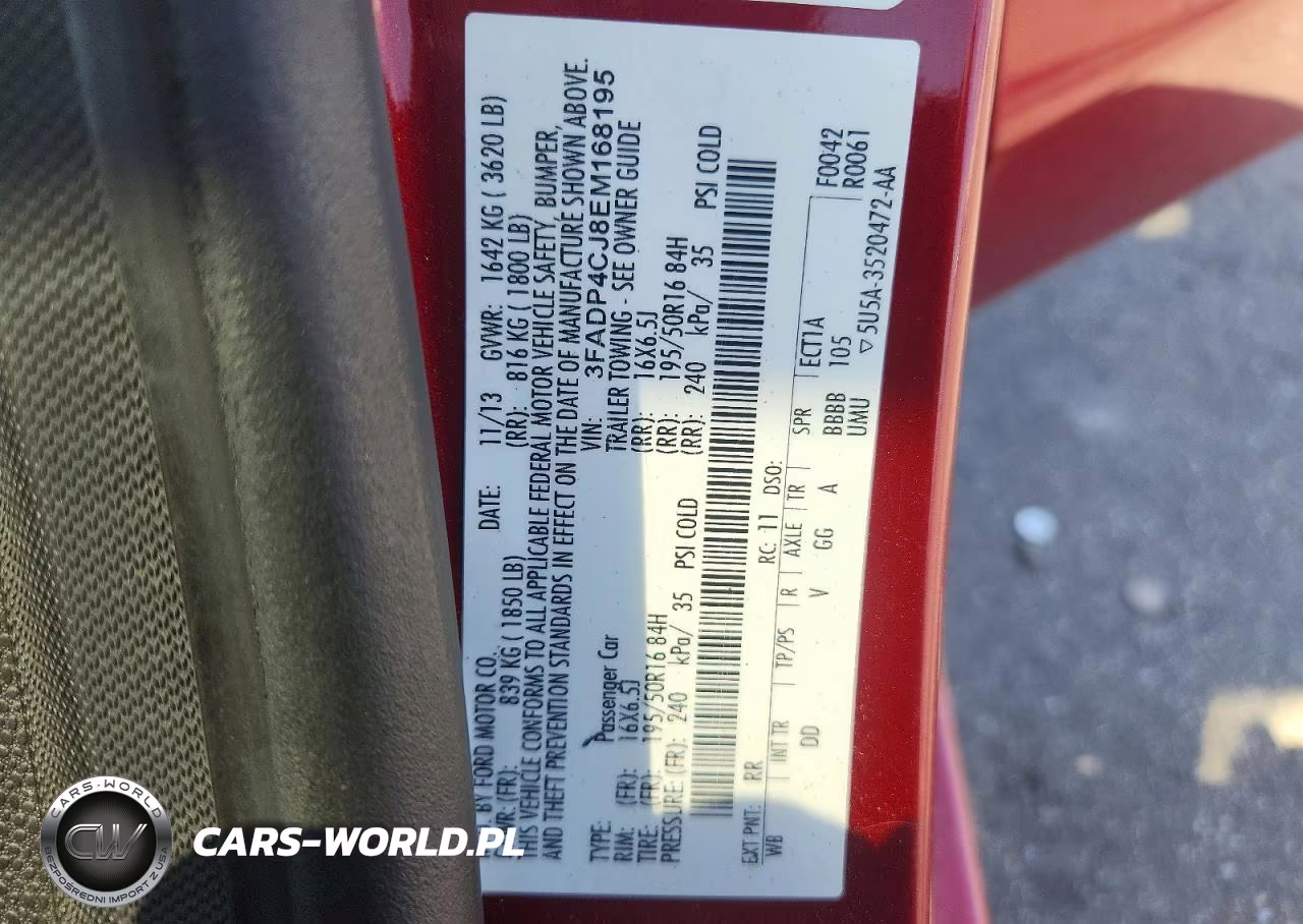 2014 Ford Fiesta Titanium VIN:3FADP4CJ8EM168195 - 12