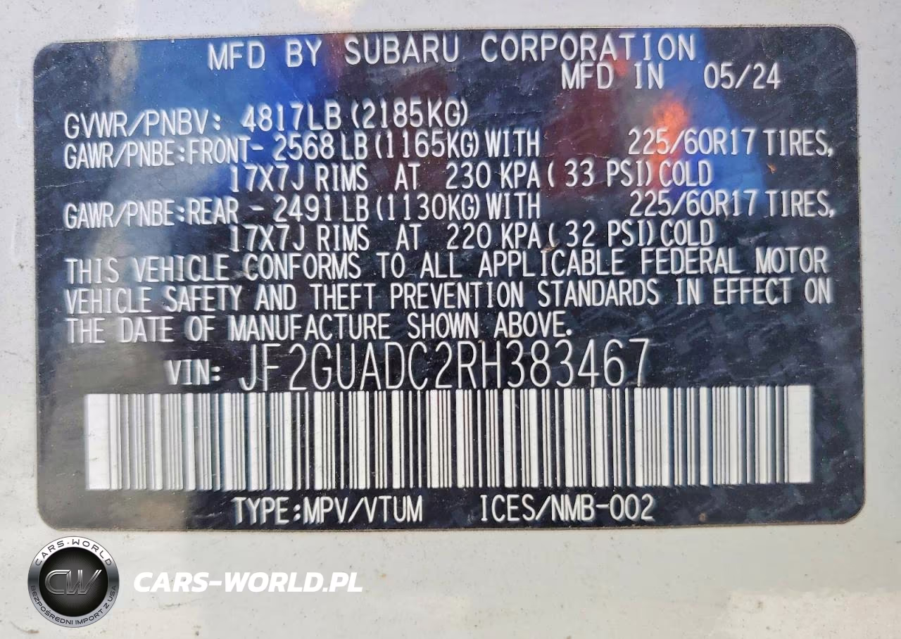 2024 Subaru Crosstrek Premium VIN:JF2GUADC2RH383467 - 13
