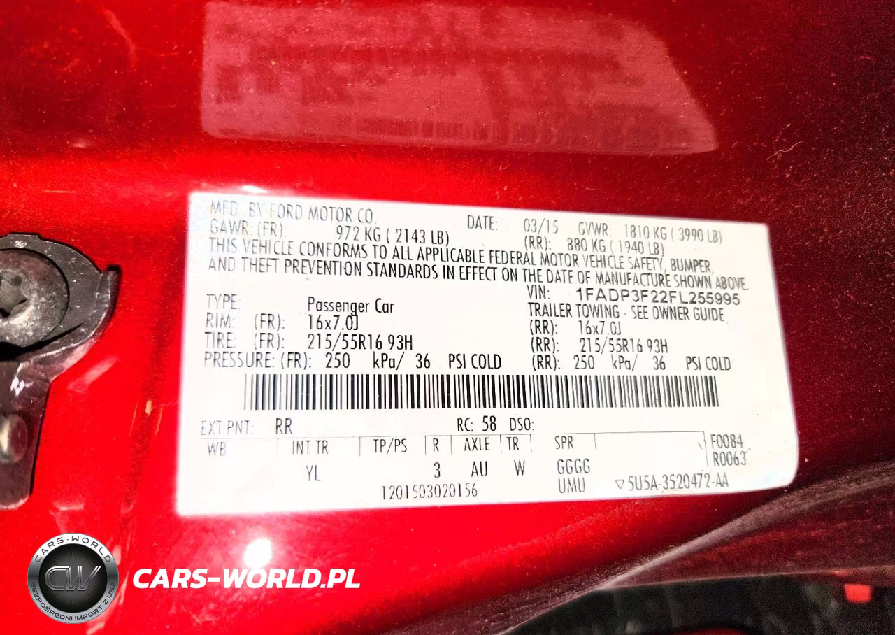 2015 Ford Focus Se VIN:1FADP3F22FL255995 - 12
