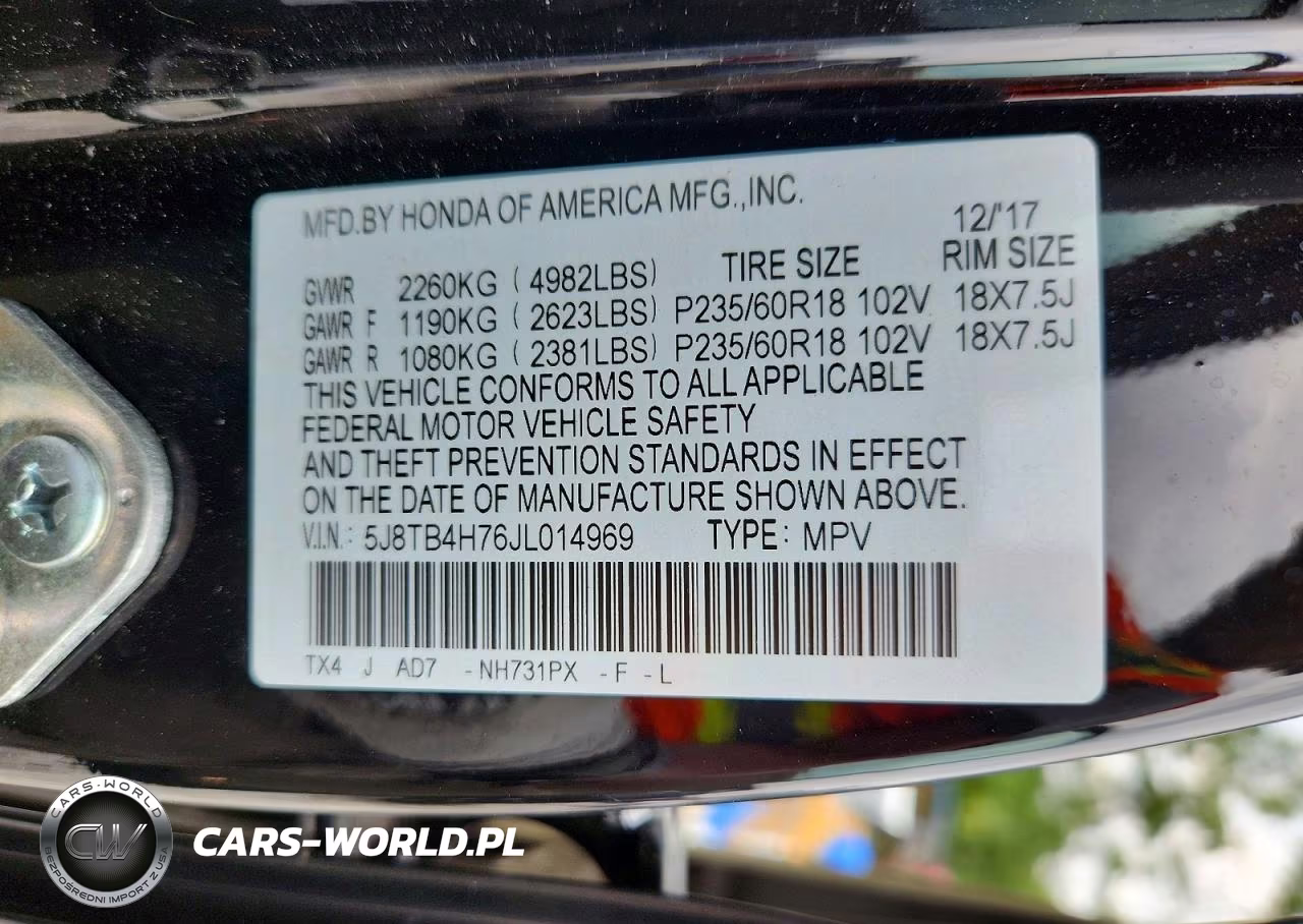 2018 Acura Rdx Advance VIN:5J8TB4H76JL014969 - 13