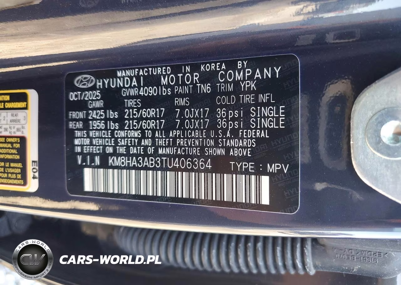 2026 Hyundai Kona Se VIN:KM8HA3AB3TU406364 - 13