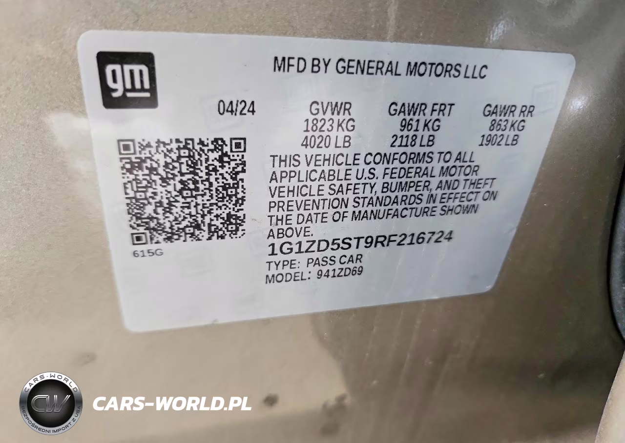 2024 Chevrolet Malibu Lt VIN:1G1ZD5ST9RF216724 - 12