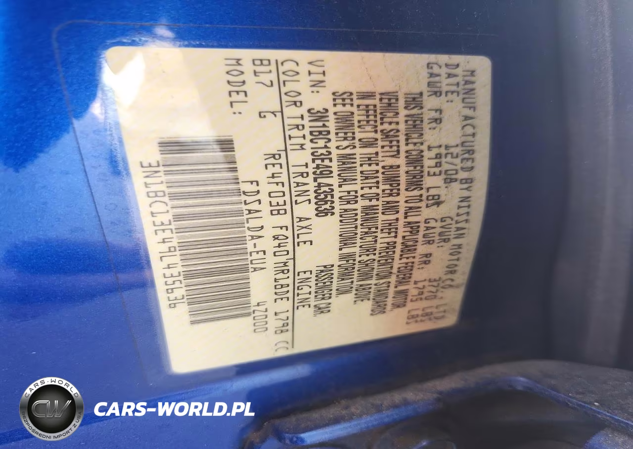 2009 Nissan Versa 1.8 S VIN:3N1BC13E49L435636 - 12