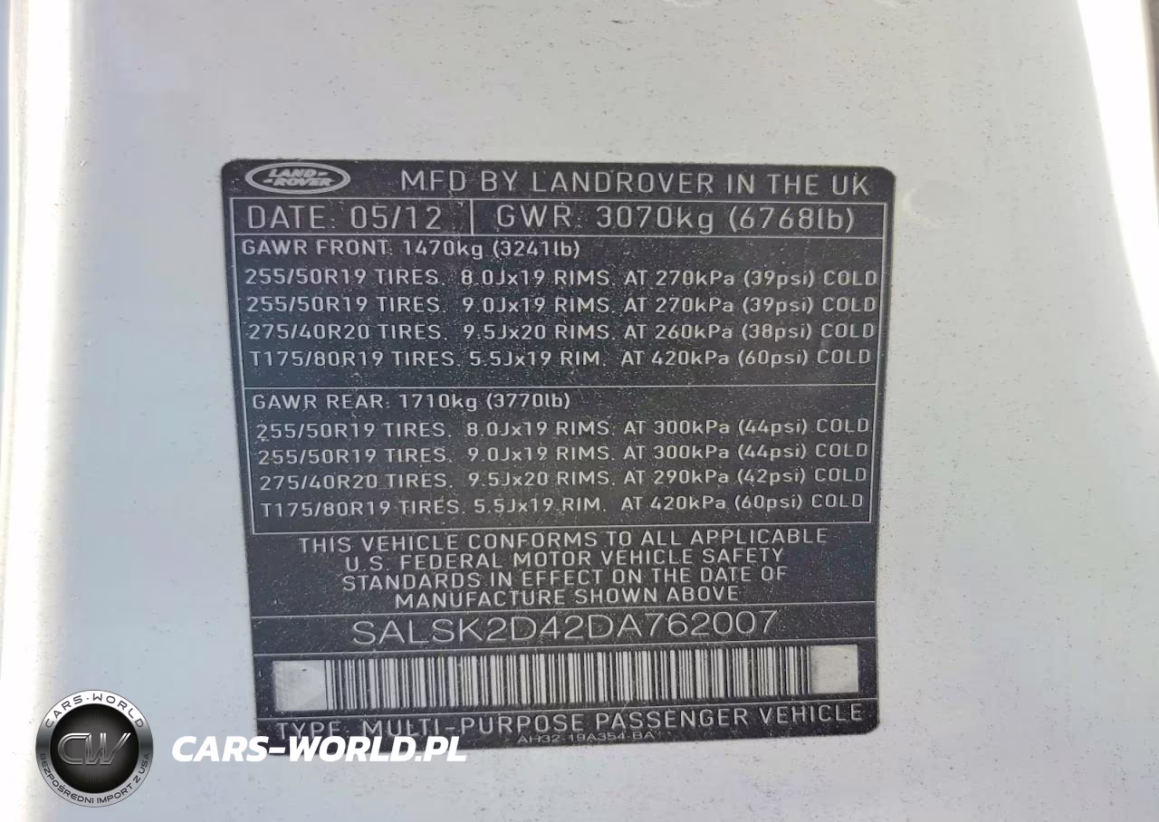 2013 Land Rover Range Rover Sport Hse Luxury VIN:SALSK2D42DA762007 - 13