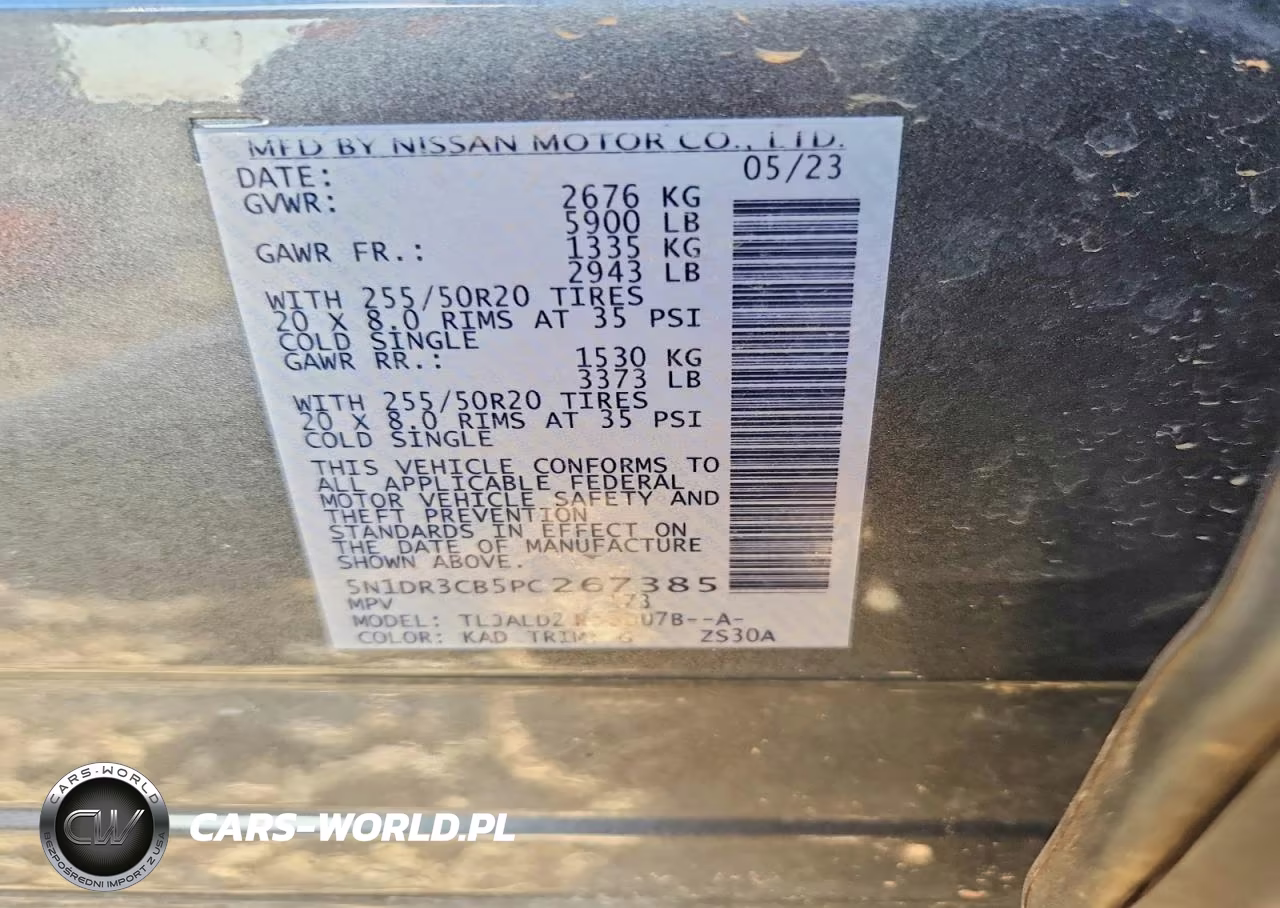 2023 Nissan Pathfinder Sl VIN:5N1DR3CB5PC267385 - 14