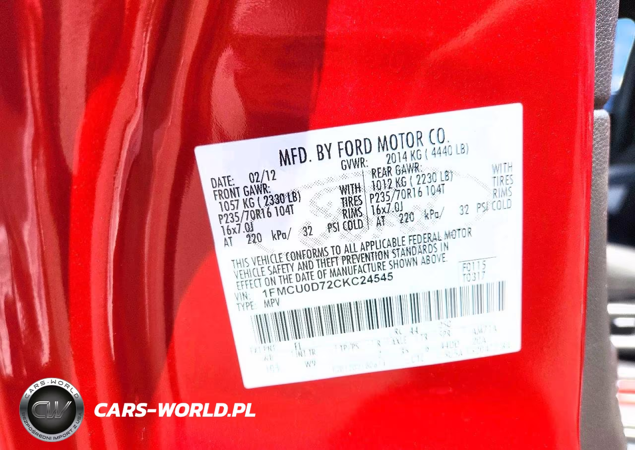 2012 Ford Escape Xlt VIN:1FMCU0D72CKC24545 - 13
