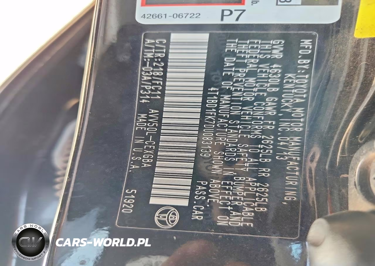 2013 Toyota Camry Hybrid Xle VIN:4T1BD1FK7DU083139 - 12