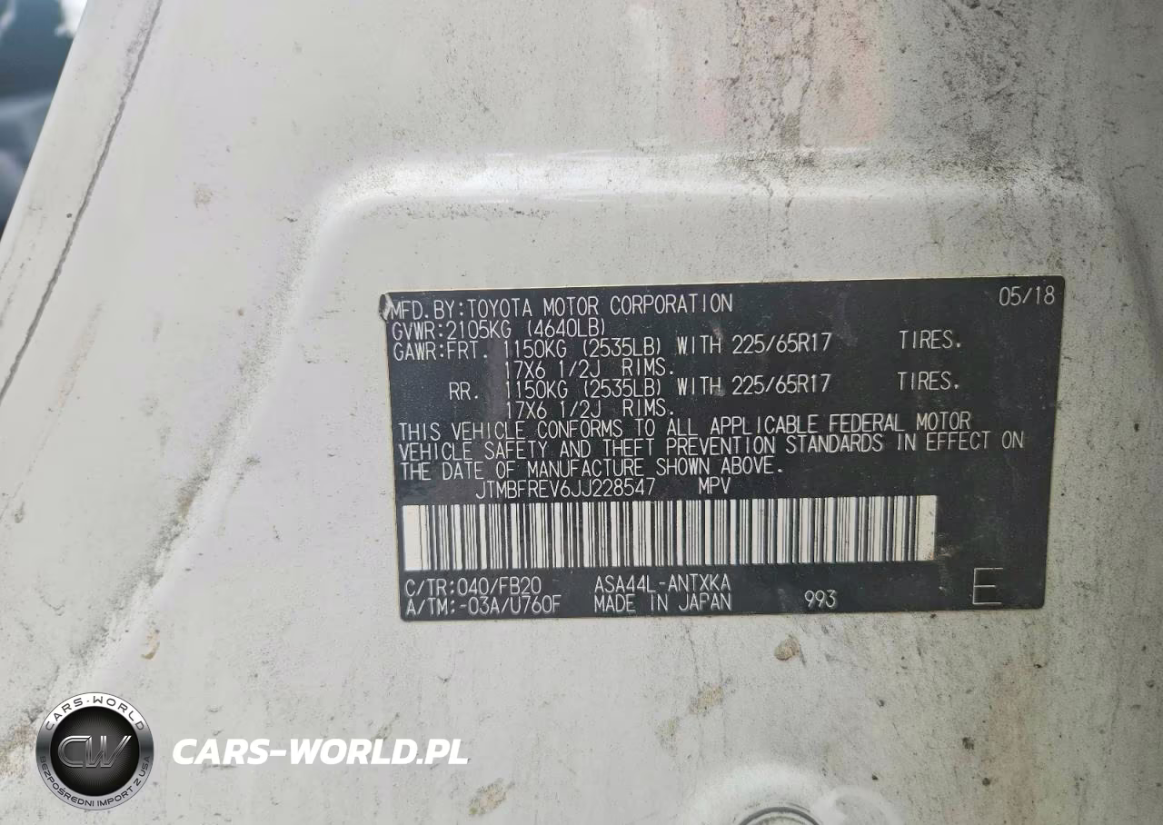 2018 Toyota Rav4 Le VIN:JTMBFREV6JJ228547 - 13