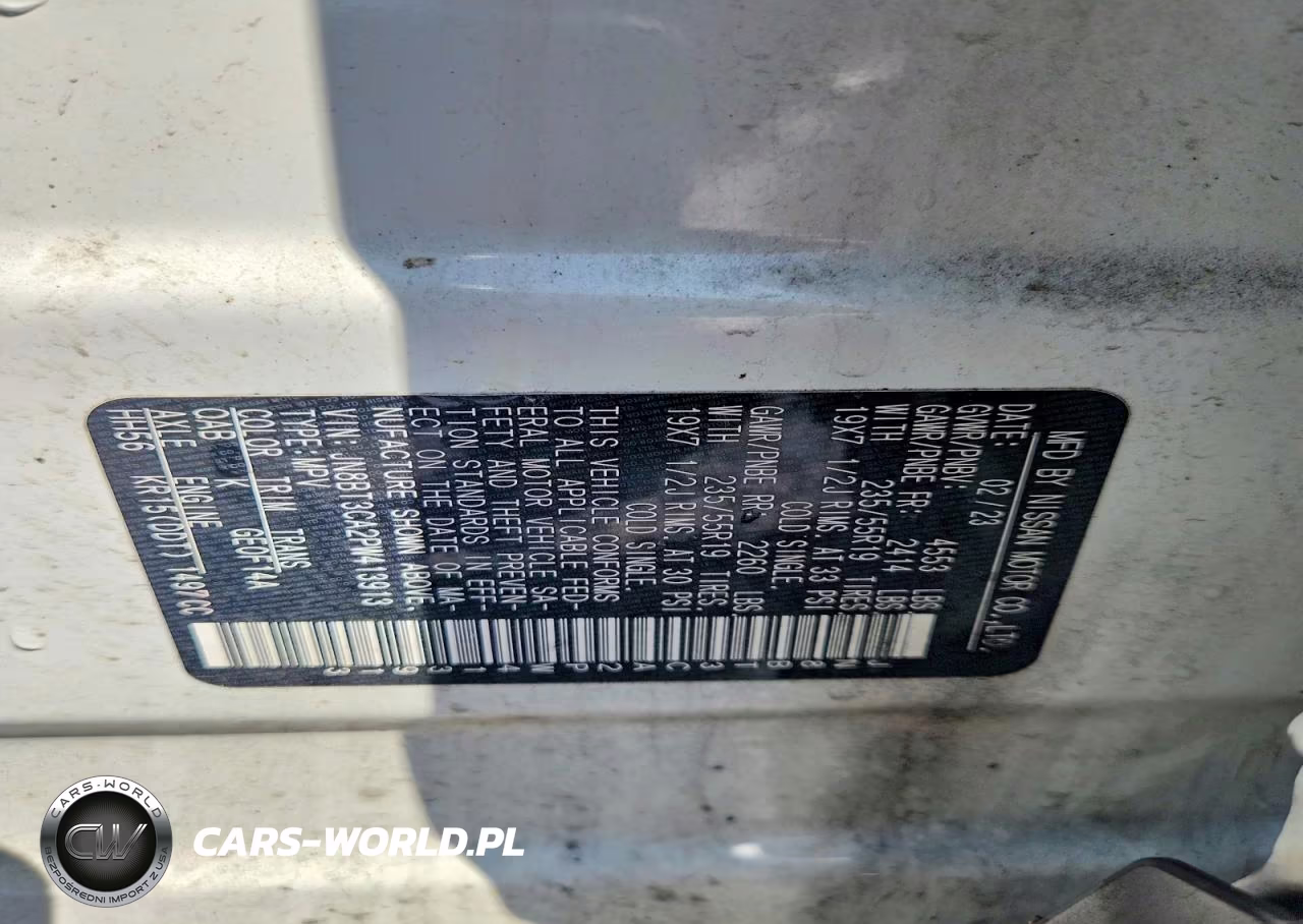 2023 Nissan Rogue Sl VIN:JN8BT3CA2PW413913 - 13