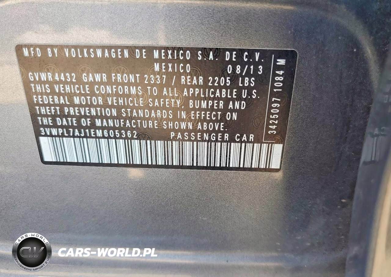 2014 Volkswagen Jetta Tdi VIN:3VWPL7AJ1EM605362 - 13