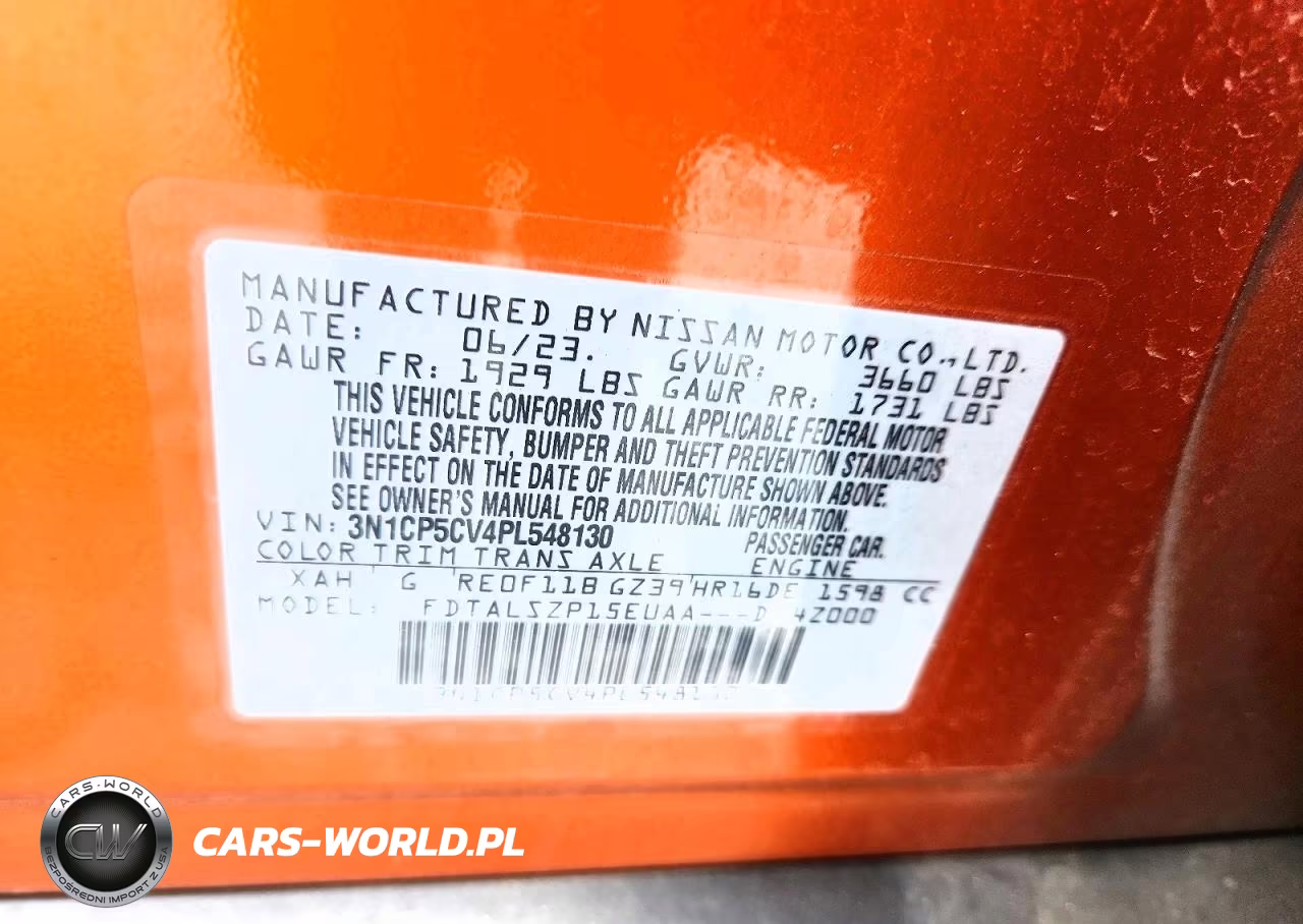 2023 Nissan Kicks Sv VIN:3N1CP5CV4PL548130 - 14