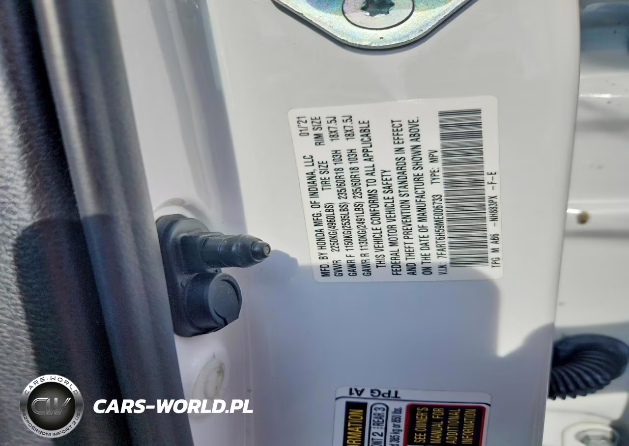 2021 Honda Cr-V Ex VIN:7FART6H59ME006733 - 12
