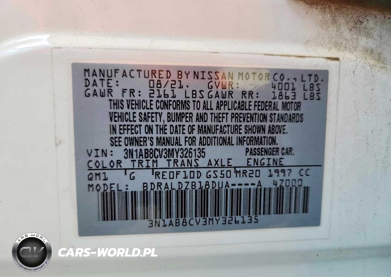 2021 Nissan Sentra Sv VIN:3N1AB8CV3MY326135 - 12