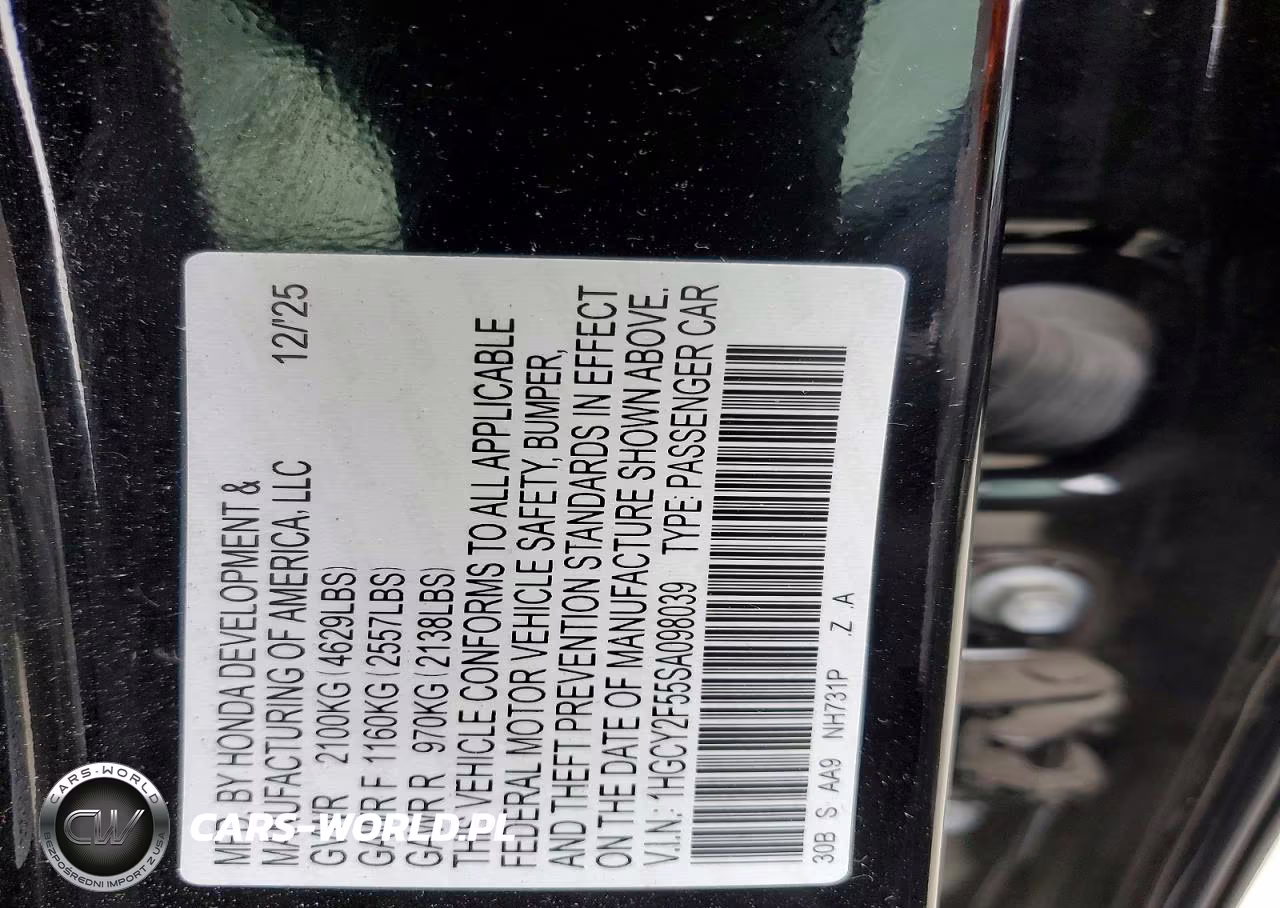 2025 Honda Accord Hybrid Sport VIN:1HGCY2F55SA098039 - 13