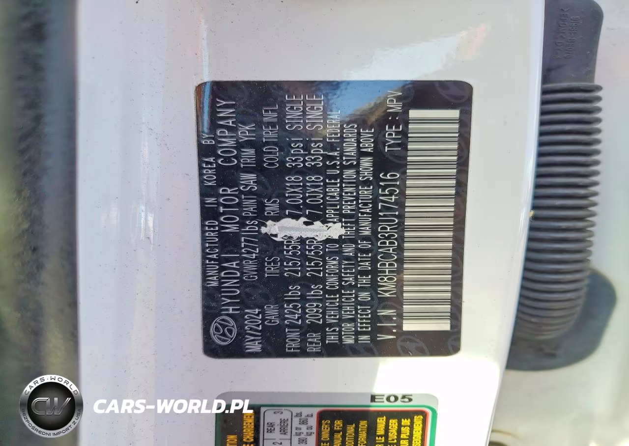 2024 Hyundai Kona Sel VIN:KM8HBCAB3RU174516 - 12