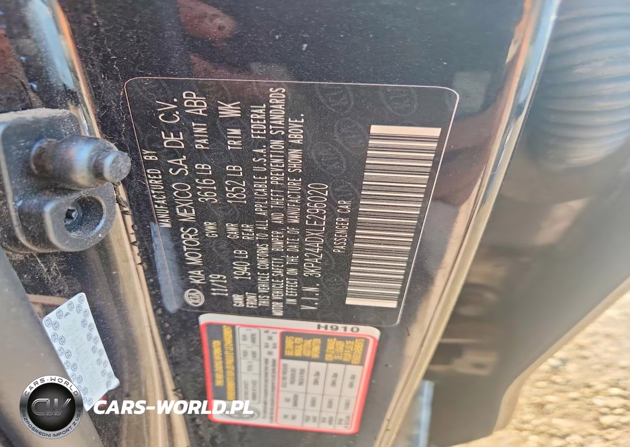 2020 Kia Rio S VIN:3KPA24ADXLE296020 - 13
