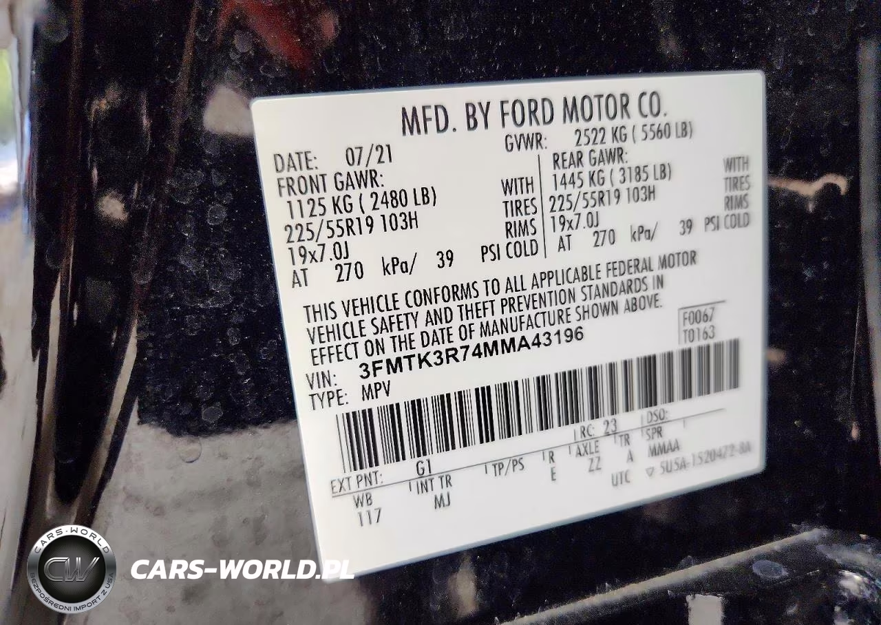 2021 Ford Mustang Mach-E Premium VIN:3FMTK3R74MMA43196 - 14