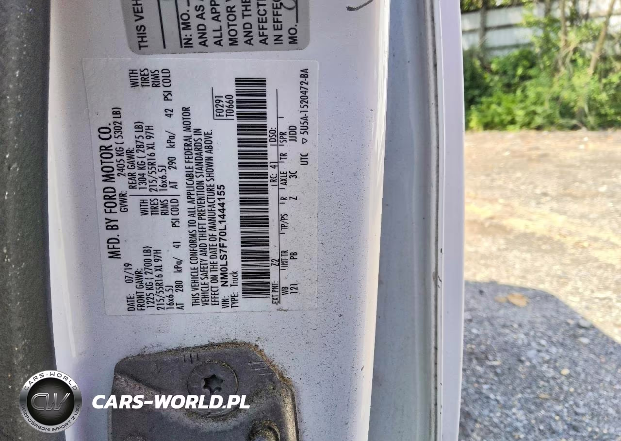 2020 Ford Transit Connect Xlt VIN:NM0LS7F70L1444155 - 12