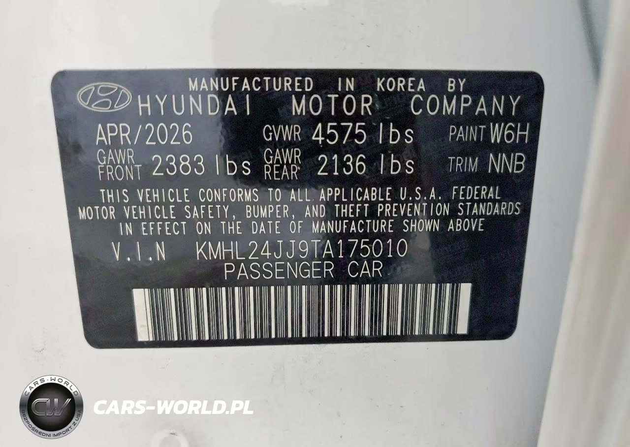 2026 Hyundai Sonata Hybrid Blue VIN:KMHL24JJ9TA175010 - 12