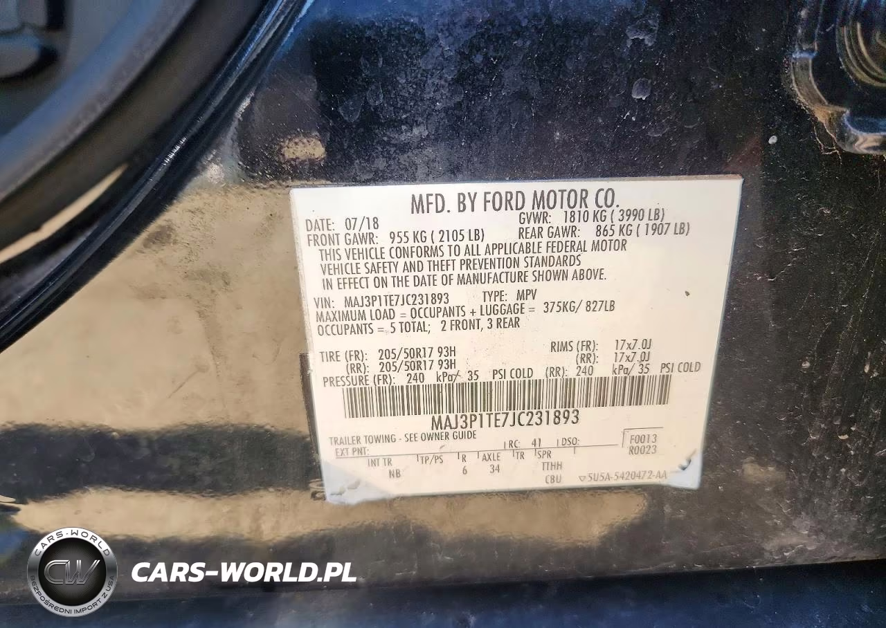 2018 Ford Ecosport Se VIN:MAJ3P1TE7JC231893 - 12