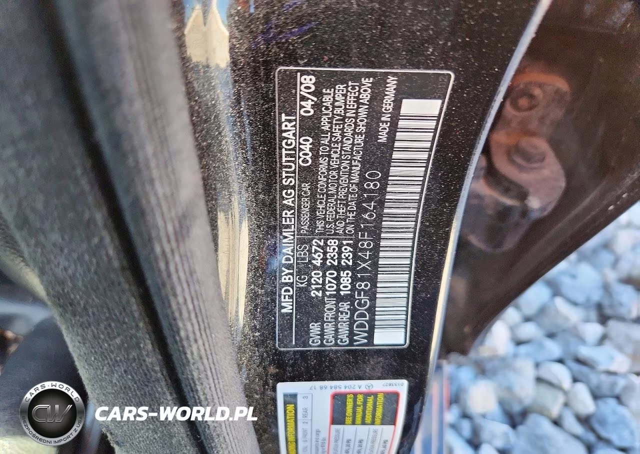 2008 Mercedes-Benz C 300 4Matic VIN:WDDGF81X48F164180 - 12