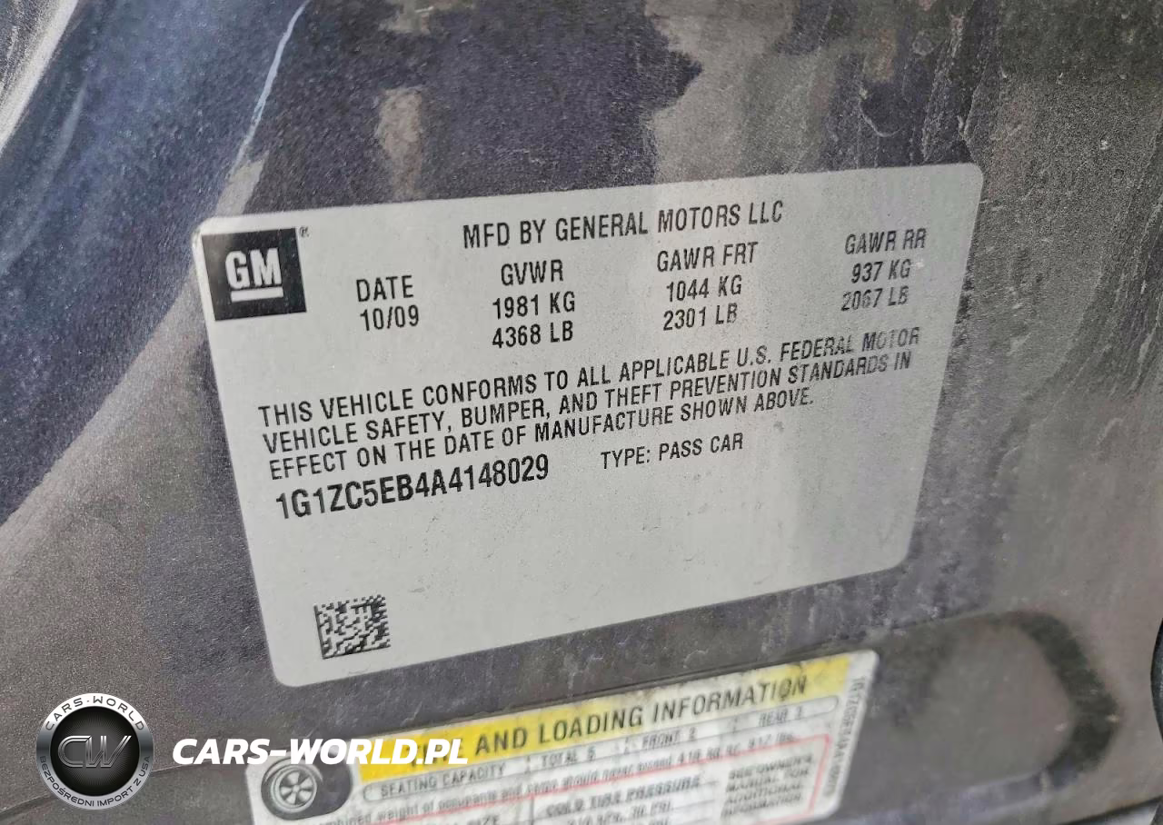 2010 Chevrolet Malibu 1Lt VIN:1G1ZC5EB4A4148029 - 12