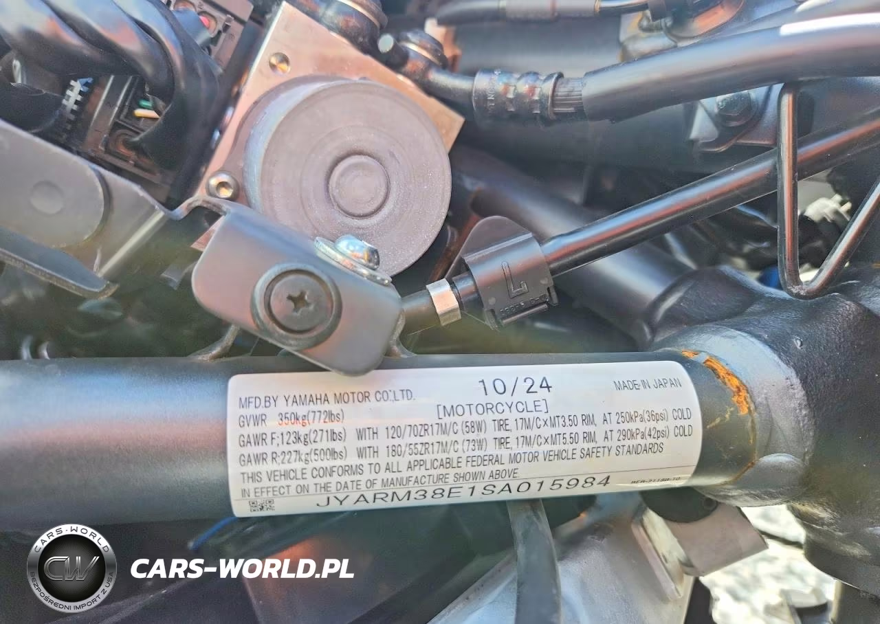 2025 Yamaha Yzfr7 VIN:JYARM38E1SA015984 - 9