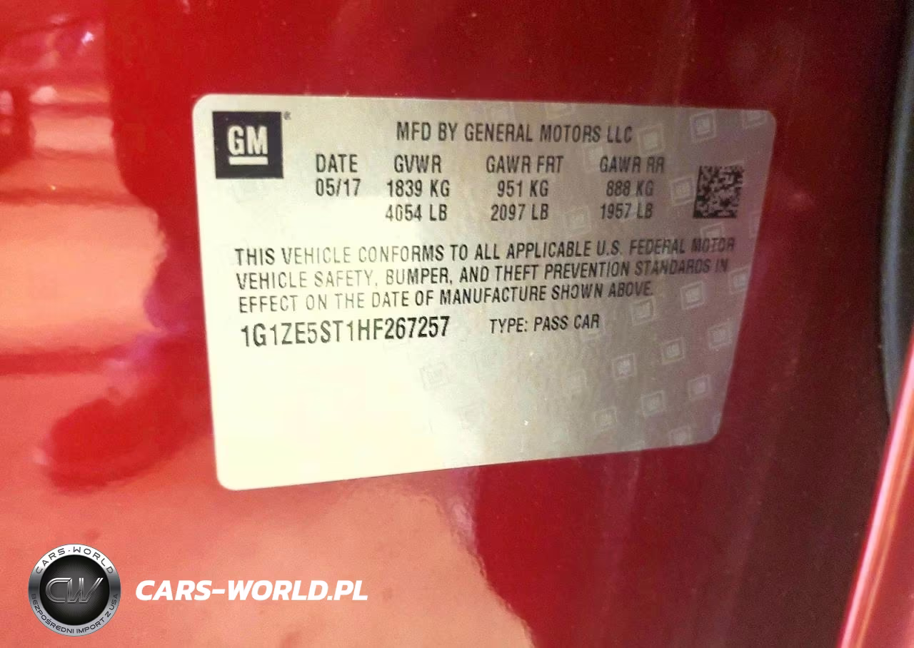 2017 Chevrolet Malibu Lt VIN:1G1ZE5ST1HF267257 - 12