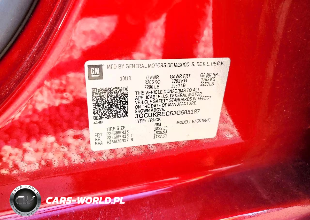 2018 Chevrolet Silverado K1500 Lt VIN:3GCUKREC5JG585187 - 12