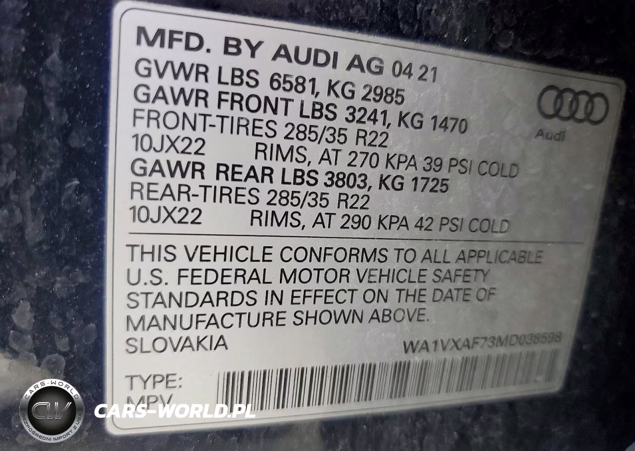 2021 Audi Q7 Prestige VIN:WA1VXAF73MD038598 - 13