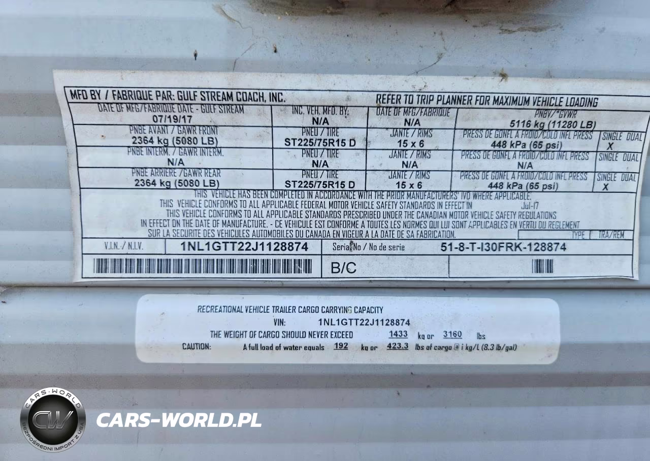 2018 Gulf Stream Innsbruck Camper VIN:1NL1GTT22J1128874 - 9