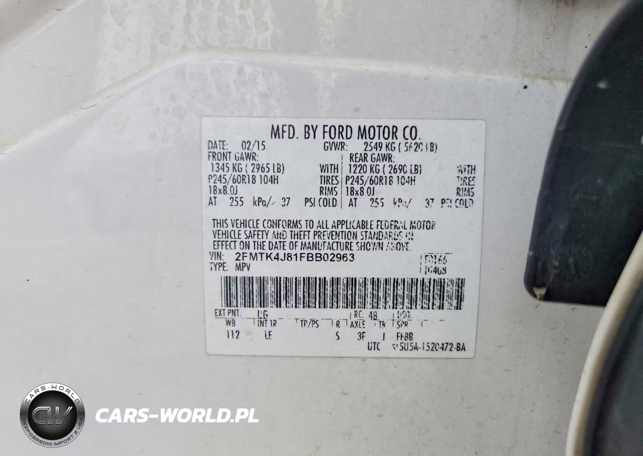 2015 Ford Edge Sel VIN:2FMTK4J81FBB02963 - 13
