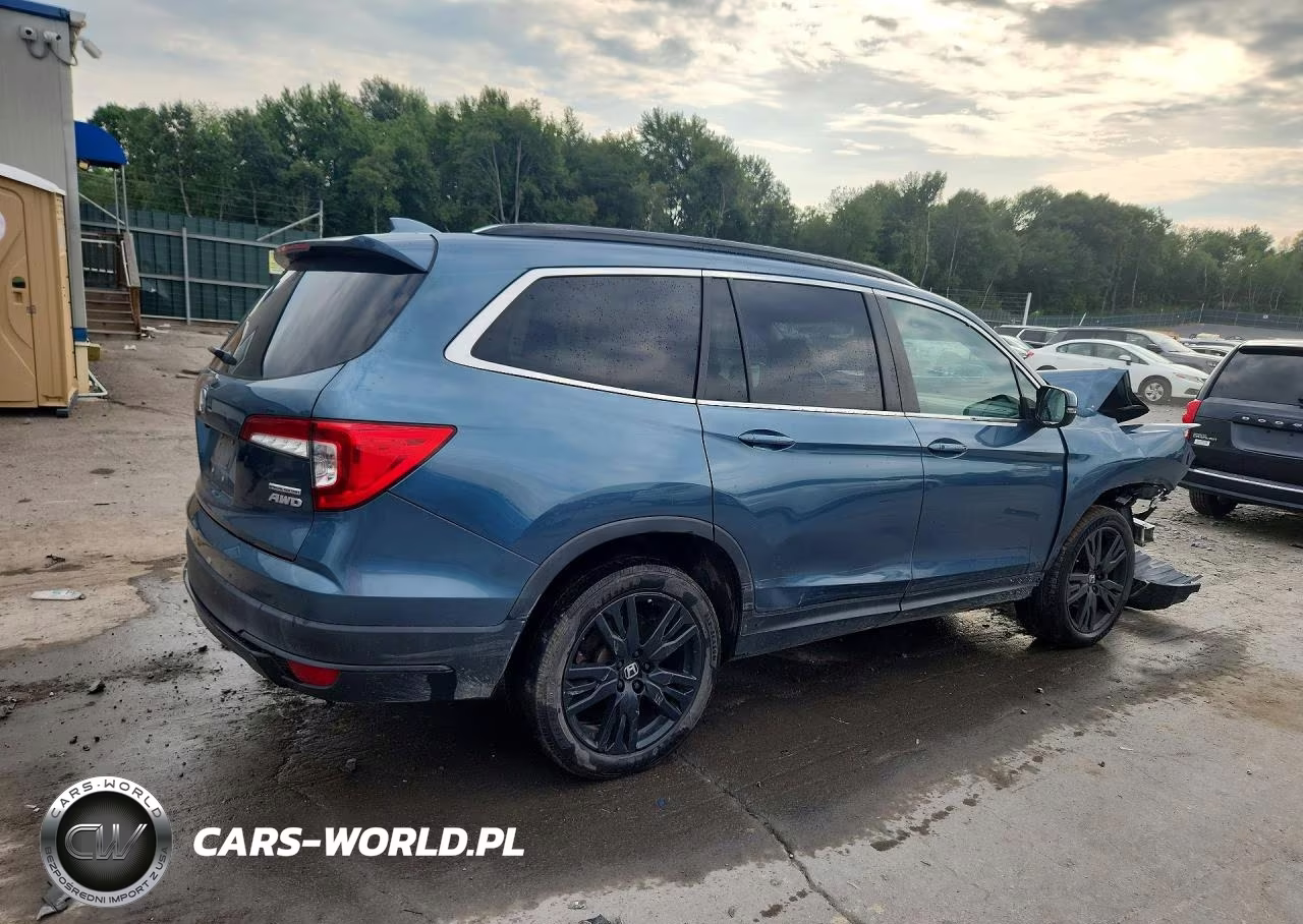 2022 Honda Pilot Se VIN:5FNYF6H24NB008847 - 3