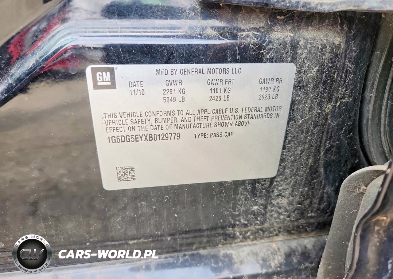 2011 Cadillac Cts Luxury Collection VIN:1G6DG5EYXB0129779 - 12