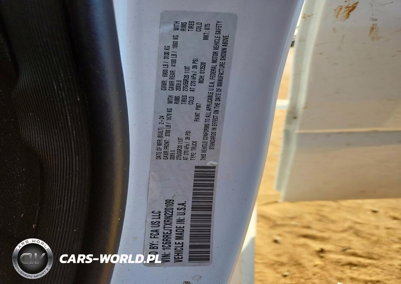 2024 Ram 1500 Laramie VIN:1C6RREJTXRN220109 - 12