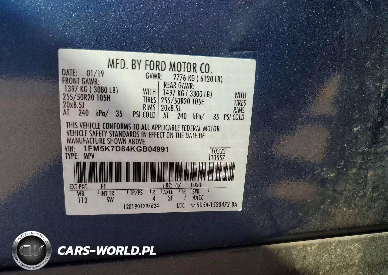 2019 Ford Explorer Xlt VIN:1FM5K7D84KGB04991 - 13