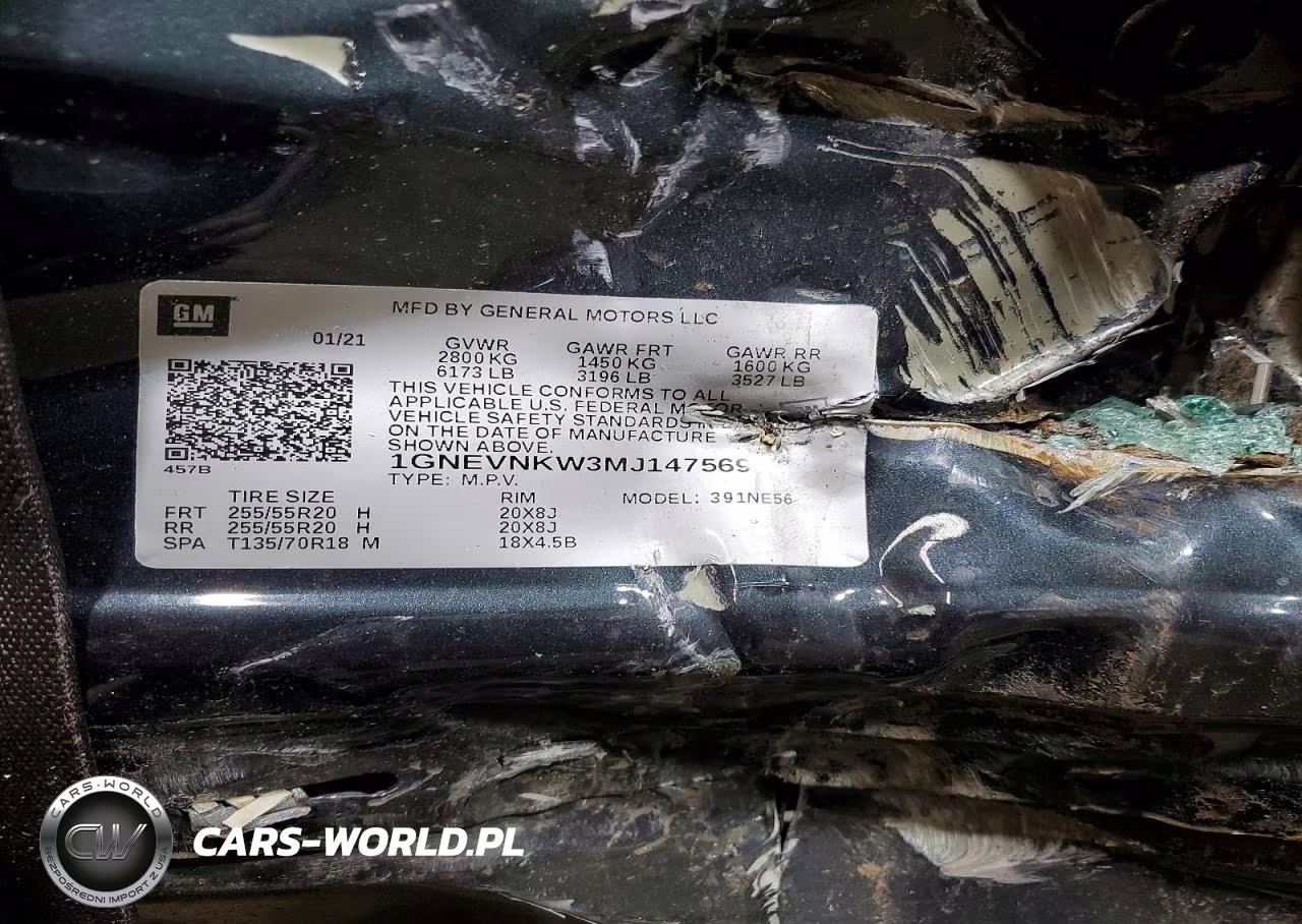 2021 Chevrolet Traverse High Country VIN:1GNEVNKW3MJ147569 - 14