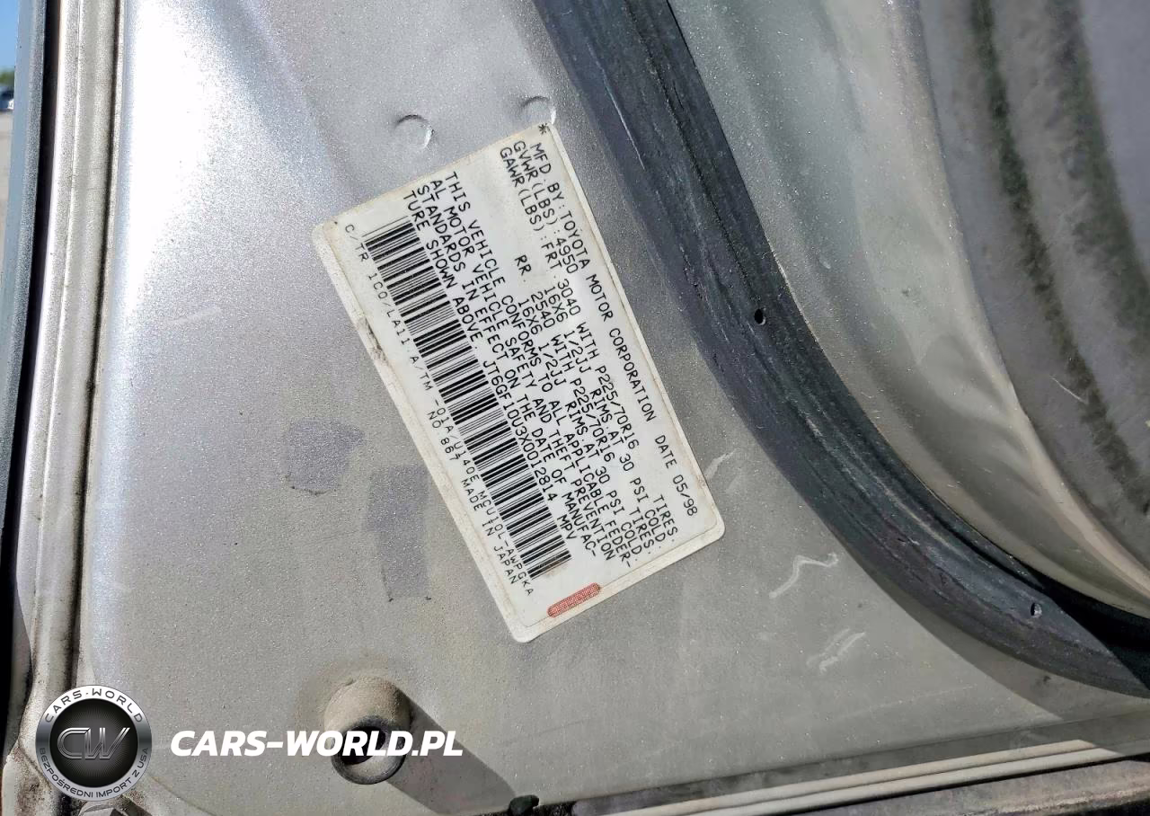 1999 Lexus Rx 300 Base VIN:JT6GF10U3X0012814 - 14