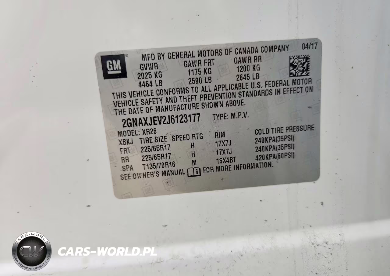 2018 Chevrolet Equinox Lt VIN:2GNAXJEV2J6123177 - 12