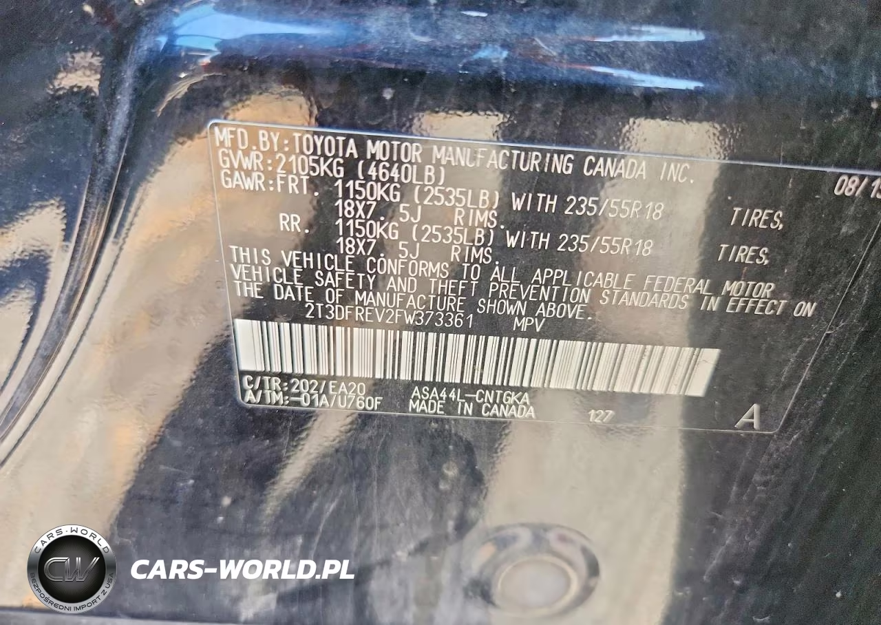 2015 Toyota Rav4 Limited VIN:2T3DFREV2FW373361 - 13