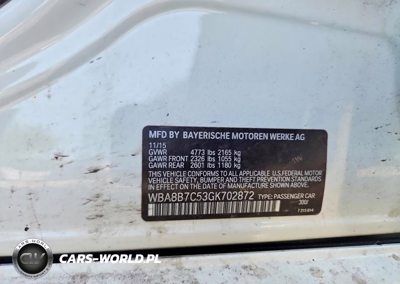 2016 BMW 340 Xi VIN:WBA8B7C53GK702872 - 12