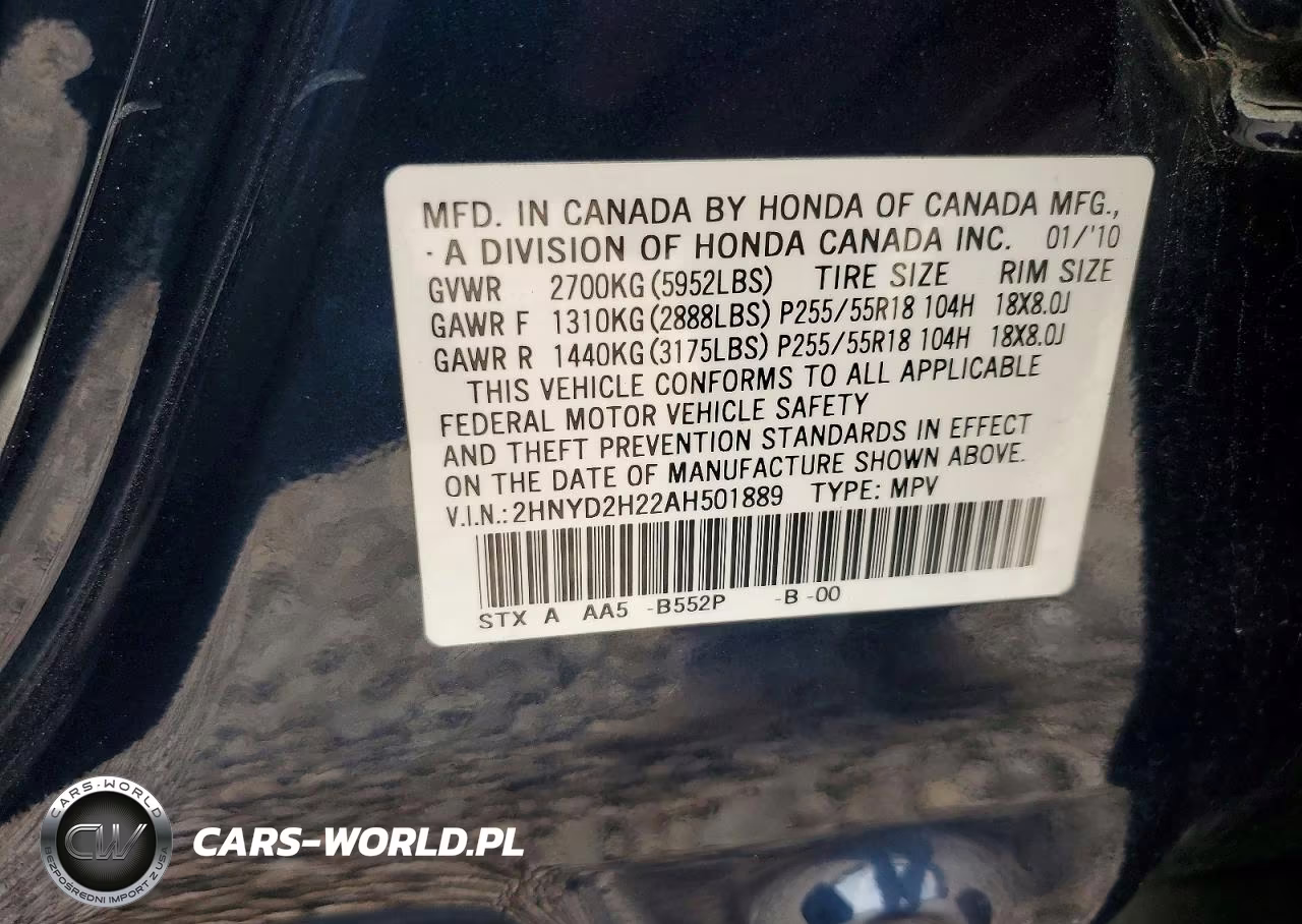2010 Acura Mdx VIN:2HNYD2H22AH501889 - 13