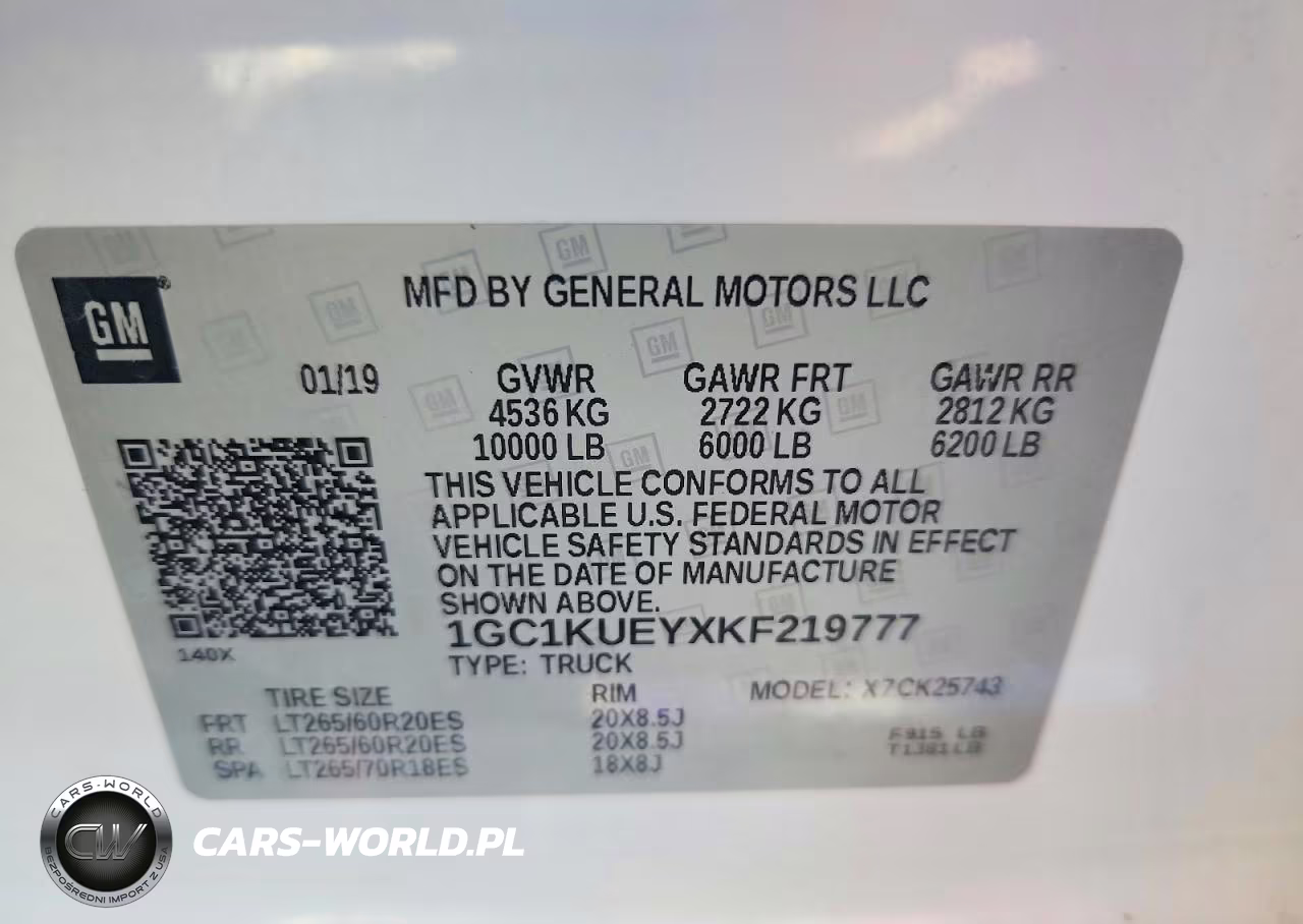 2019 Chevrolet Silverado K2500 High Country VIN:1GC1KUEYXKF219777 - 13