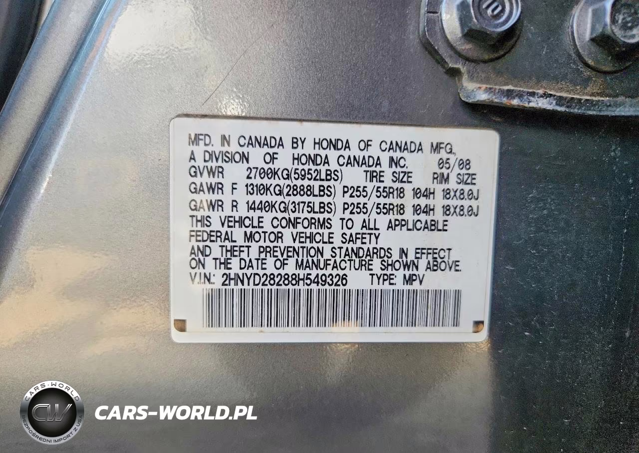 2008 Acura Mdx VIN:2HNYD28288H549326 - 13