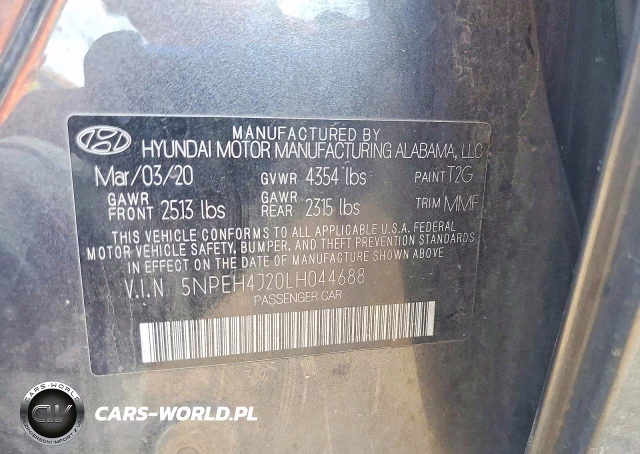 2020 Hyundai Sonata Limited VIN:5NPEH4J20LH044688 - 12