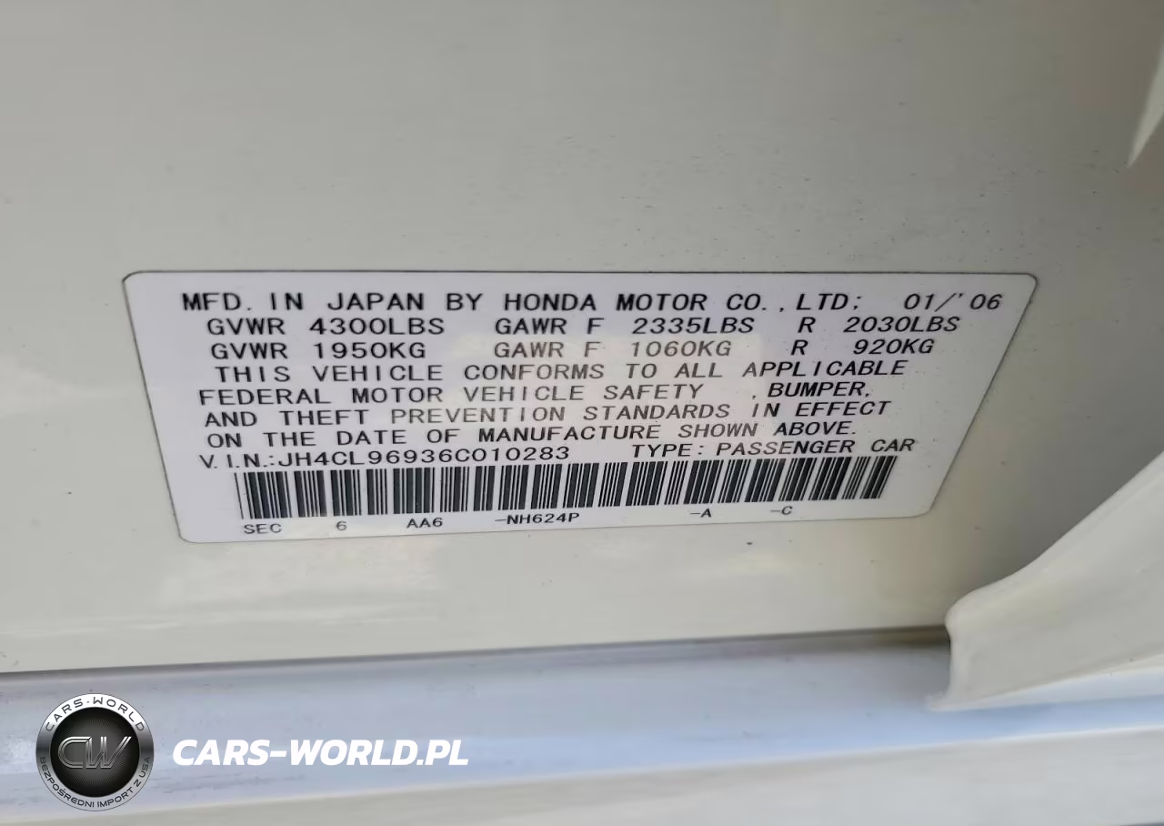 2006 Acura Tsx VIN:JH4CL96936C010283 - 13