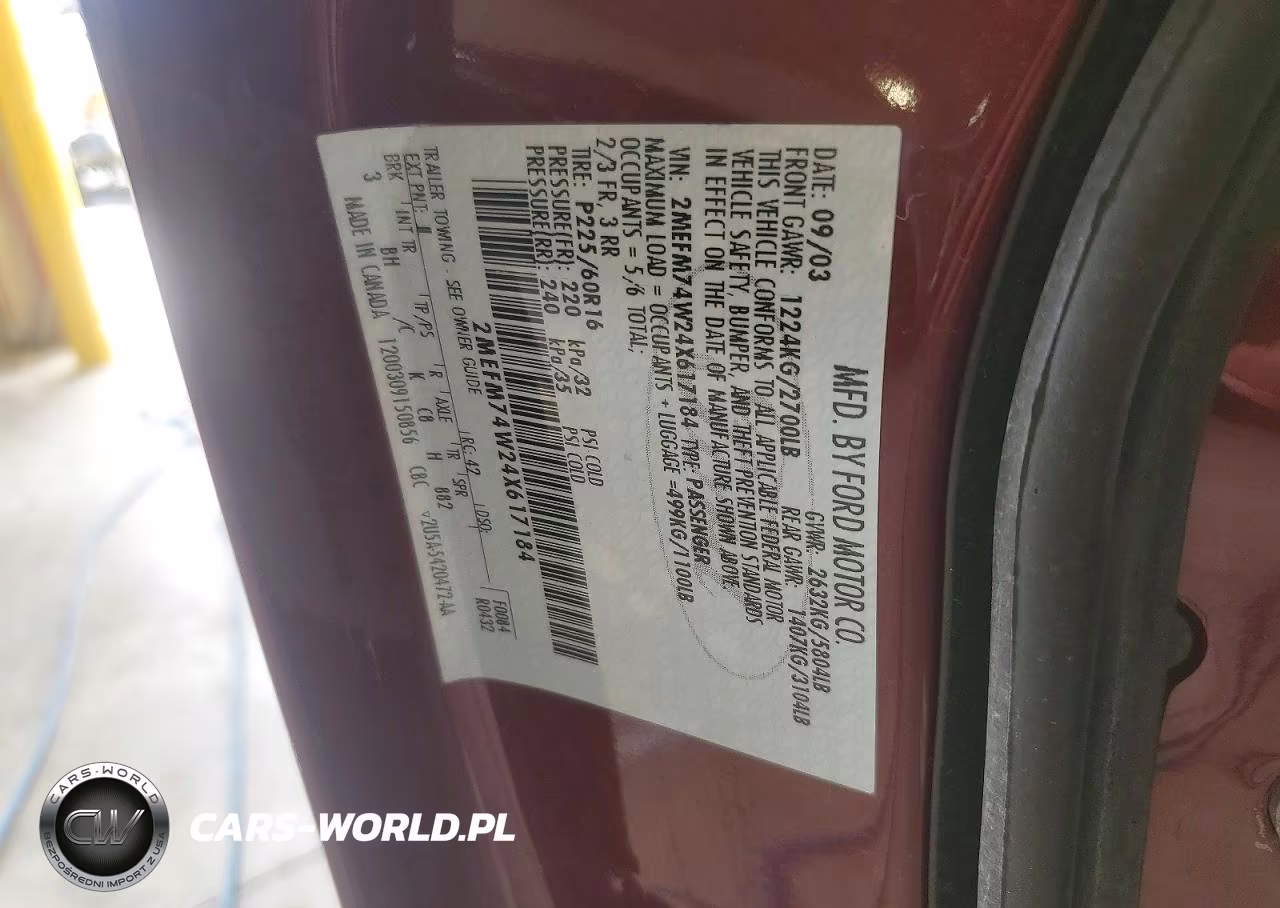 2004 Mercury Grand Marquis Gs VIN:2MEFM74W24X617184 - 12